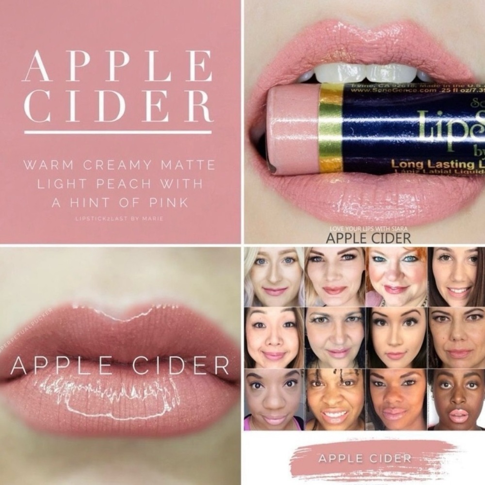 🌻 Lipsense Apple Cider Lip Color - Warm Peach Pink New Sealed